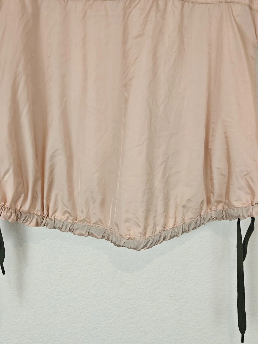 Anthropologie Daily Practice Pink Hooded Utility Vest XS Relaxed Drawstring Zip